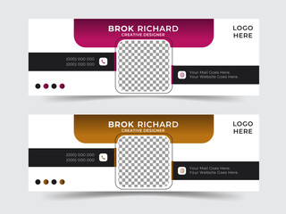 Simple abstract  Color combined mail signature design for your business and other uses.