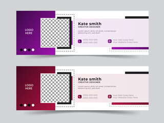 Simple abstract  Color combined mail signature design for your business and other uses.