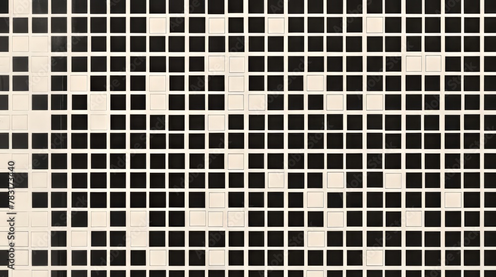 Poster minimalist grid pattern with monochromatic colors and subtle variations