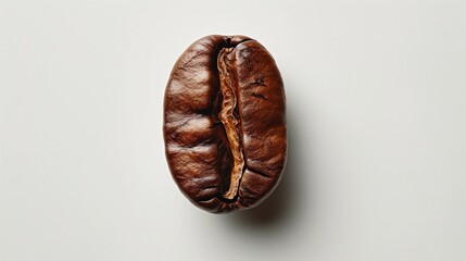 Glossy Brown Coffee Bean, generative ai