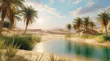 oasis in desert
