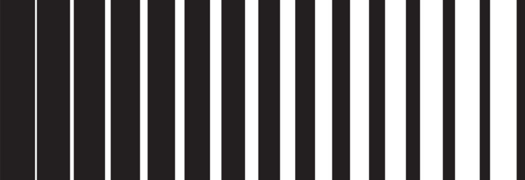 Line fade pattern. Faded halftone black lines isolated on white background. Degraded fades stripe for design print. Fadew halftones strip. Fading linear gradient. Halftone stripe vector.