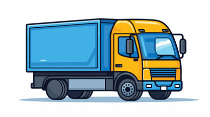 Fast truck delivery icon. Outline fast truck delive