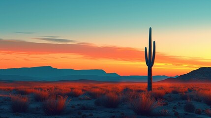 Minimalist Desert Dream, generative ai