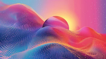  Abstract grainy gradient design with a futuristic vibe © KerXing