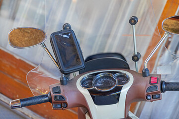 Smartphone Cover Mounted at Scooter Windscreen Holder Motorcycle Equipment