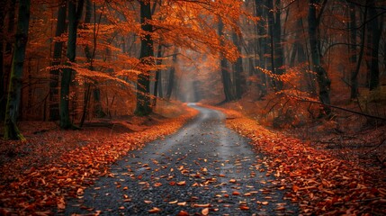 Fall Foliage Journey, generative ai