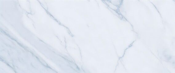 Obraz premium White marble texture with curved patterns infused with stylish blue accents