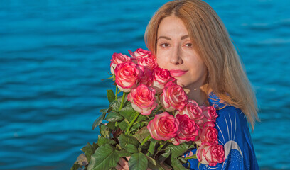 Natural women's beauty without plastic surgery and no photoshop. European lady mixed race. Lady of...