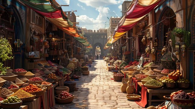 Awnings of Spice and Fruit, generative ai