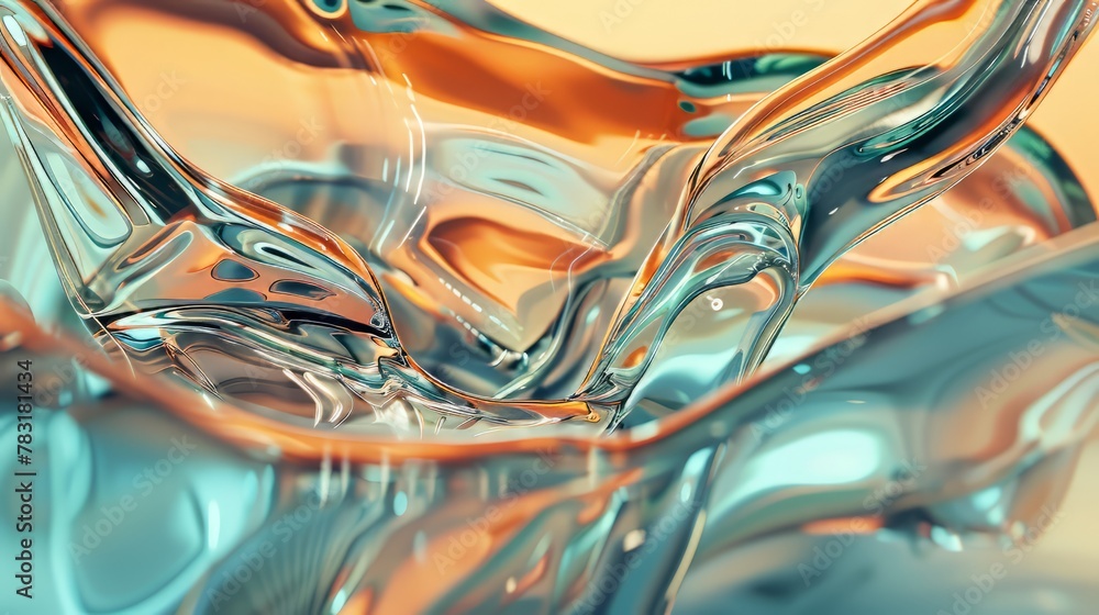 Aufkleber dynamic glassmorphism effect creating a sense of depth and dimensionality