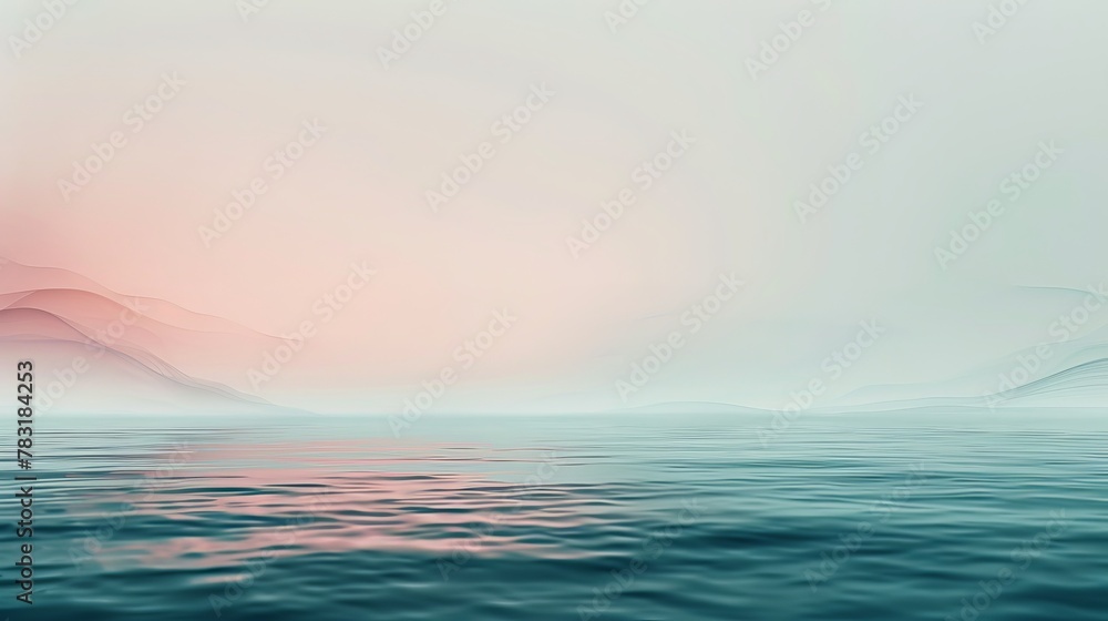 Poster minimalist abstract composition with subtle gradients and soft colors