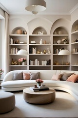 Parisian apartment, modern vibe, modern library room, french windows, bespoke interior and handcrafted furniture, collectible pieces. 