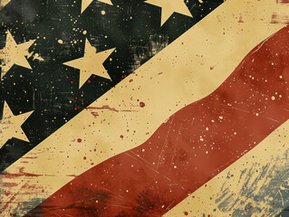 USA-made vintage flag design graphic. Proudly created in America.