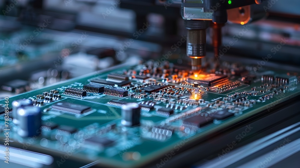 Aufkleber intricate pcb assembly executed with robotic precision and high-tech fabrication
