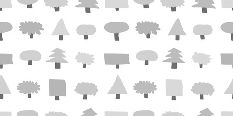 Tree background. Seamless pattern.Vector. 木々のパターン - 783185471