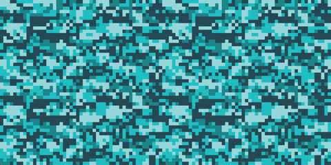 Digital pixel camouflage military texture  background. Seamless pattern.Vector. ピクセルでできた迷彩パターン
- 783186470