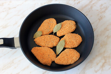 pan-seared chicken schnitzel