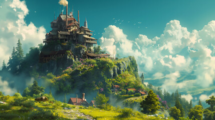 Abandon house at the mountain