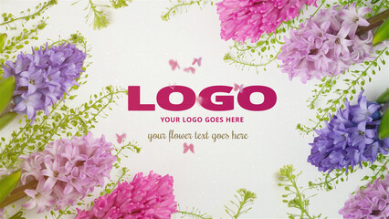 Spring Flower Logo Opener - obrazy, fototapety, plakaty