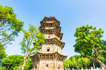 Ancient pagoda of Kaiyuan Temple in Quanzhou, Fujian, China