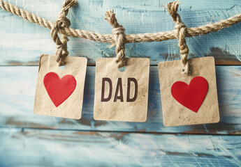 Banner for Dad with heart