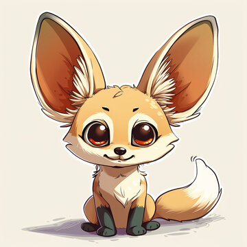 Cute Fennec fox