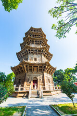 Ancient pagoda of Kaiyuan Temple in Quanzhou, Fujian, China