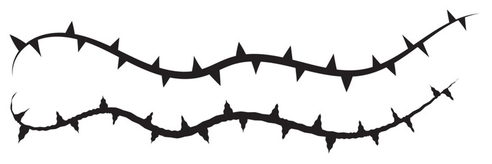 Vine thorn icon. Clipart image isolated on white background