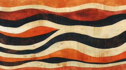 Abstract lines. Earthy and organic. Brown, orange, black. Minimal.