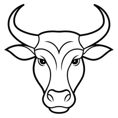 Strong Bull Head Illustrations - Ideal for Sports Team Logos, Steakhouse Branding, and Western-Themed Decor