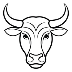 Strong Bull Head Illustrations - Ideal for Sports Team Logos, Steakhouse Branding, and Western-Themed Decor