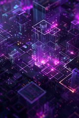 Obraz premium Abstract futuristic modern background. The concept of new technologies