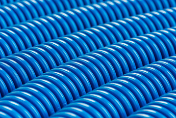 Corrugated pipe to protect electrical cables, texture background - 783206065