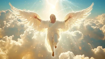 Foto op Plexiglas religious angel spiritual spirituality archangel god - by generative ai © CEVmemories