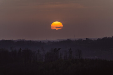 Sonnenuntergang im Sauerland