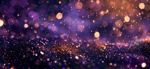 Abstract bokeh lights background with a colorful vibrant glow - obrazy, fototapety, plakaty