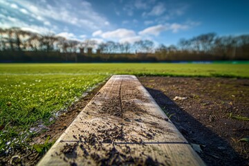 Wideangle View of Pristine Cricket Field Lines