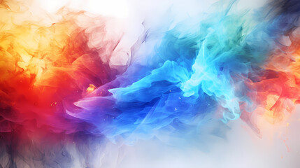 Multicolored Abstract Watercolor Blends in Soft Motion
