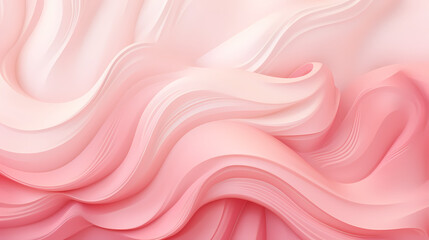 Obraz premium Soft Pink Waves Abstract Artwork