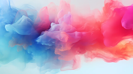 Fototapeta premium Multicolored Abstract Watercolor Blends in Soft Motion