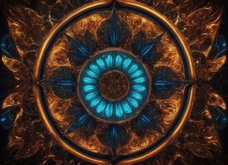 fractal background with circles
