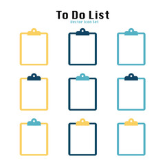To-Do List Vector Icon Set
