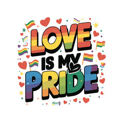 Pride Month and Day T-shirts design concept. Pride day lettering. Pride day typography