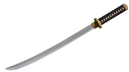 3d render of katana