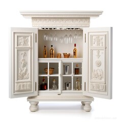 Bar cabinet white