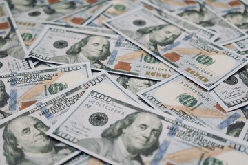 US dollar bills background