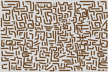 Abstract brown color corner lines