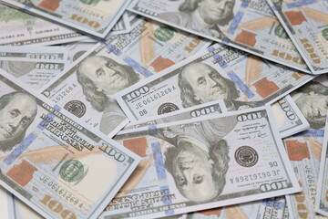 US dollar bills background