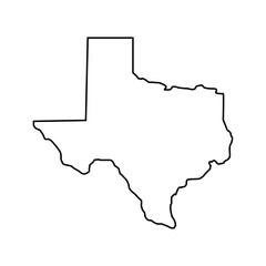 Texas outline map